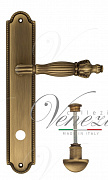 Дверная ручка Venezia "OLIMPO" WC-2 на планке PL98 матовая бронза