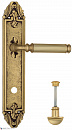 Дверная ручка Venezia "MOSCA" WC-2 на планке PL90 французское золото