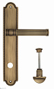 Дверная ручка Venezia "IMPERO" WC-2 на планке PL98 матовая бронза