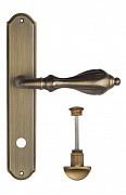 Дверная ручка Venezia "ANAFESTO" WC-2 на планке PL02 матовая бронза