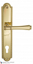 Дверная ручка Venezia "CALLISTO" CYL на планке PL98 полированная латунь