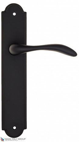 Дверная ручка на планке Fratelli Cattini "LUCCIA" PL257-NM матовый черный