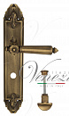 Дверная ручка Venezia "CASTELLO" WC-2 на планке PL90 матовая бронза
