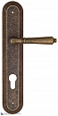 Дверная ручка на планке Fratelli Cattini "TOSCANA" CYL PL288-BA античная бронза