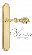 Дверная ручка Venezia "FLORENCE" на планке PL98 полированная латунь