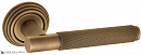 Дверная ручка на круглом основании Fratelli Cattini "UNA X" D8-BY матовая бронза
