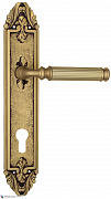 Дверная ручка Venezia "MOSCA" CYL на планке PL90 французское золото
