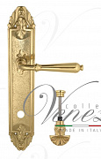 Дверная ручка Venezia "CLASSIC" WC-4 на планке PL90 полированная латунь