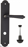 Дверная ручка на планке Fratelli Cattini "TOSCANA" WC-2 PL257-NM матовый черный