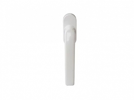 Ручка оконная Internika Tolstoy алюминиевая 45 мм (RAL 9016) белая, 45° + 2 винта