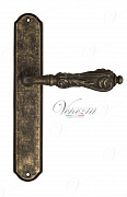 Дверная ручка Venezia "MONTE CRISTO" на планке PL02 античная бронза