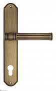 Дверная ручка Venezia "IMPERO" CYL на планке PL02 матовая бронза