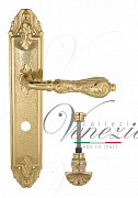 Дверная ручка Venezia "MONTE CRISTO" WC-4 на планке PL90 полированная латунь