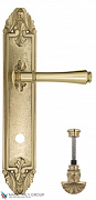 Дверная ручка Venezia "CALLISTO" WC-4 на планке PL90 полированная латунь