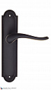 Дверная ручка на планке Fratelli Cattini "LAVERA" PL248-NM матовый черный