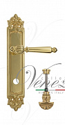 Дверная ручка Venezia "PELLESTRINA" WC-4 на планке PL96 полированная латунь