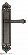 Дверная ручка Venezia "CALLISTO" на планке PL96 античное серебро