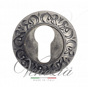 Накладка дверная под цилиндр Venezia CYL-1 D4 античное серебро (2шт.)