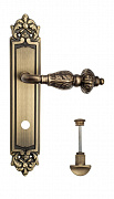Дверная ручка Venezia "LUCRECIA" WC-2 на планке PL96 матовая бронза