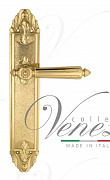 Дверная ручка Venezia "CASTELLO" на планке PL90 полированная латунь