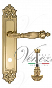 Дверная ручка Venezia "OLIMPO" WC-4 на планке PL96 полированная латунь