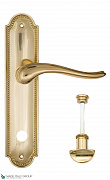 Дверная ручка на планке Fratelli Cattini "LAVERA" WC-2 PL248-OLV полированная латунь