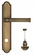 Дверная ручка Venezia "IMPERO" WC-4 на планке PL98 матовая бронза