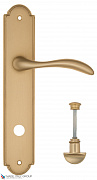 Дверная ручка на планке Fratelli Cattini "LUCCIA" WC-2 PL257-BS матовая латунь