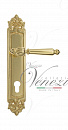 Дверная ручка Venezia "PELLESTRINA" CYL на планке PL96 полированная латунь
