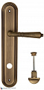 Дверная ручка на планке Fratelli Cattini "TOSCANA" WC-2 PL288-BY матовая бронза