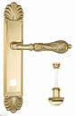 Дверная ручка Venezia "MONTE CRISTO" WC-2 на планке PL87 полированная латунь