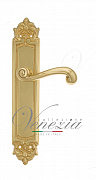 Дверная ручка Venezia "CARNEVALE" на планке PL96 полированная латунь