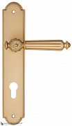 Дверная ручка на планке Fratelli Cattini "TORCELLO" CYL PL257-BS матовая латунь