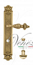 Дверная ручка Venezia "LUCRECIA" WC-2 на планке PL97 полированная латунь