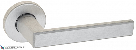 Дверная ручка на круглом основании Fratelli Cattini "VIVO" 7.7-CS матовый хром