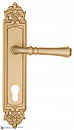 Дверная ручка на планке Fratelli Cattini "GRACIA" CYL PL96-BS матовая латунь
