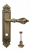 Дверная ручка Venezia "FLORENCE" WC-2 на планке PL96 матовая бронза