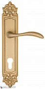 Дверная ручка на планке Fratelli Cattini "LUCCIA" CYL PL96-BS матовая латунь