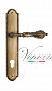 Дверная ручка Venezia "MONTE CRISTO" CYL на планке PL98 матовая бронза