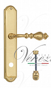 Дверная ручка Venezia "GIFESTION" WC-2 на планке PL02 полированная латунь