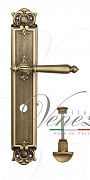 Дверная ручка Venezia "PELLESTRINA" WC-2 на планке PL97 матовая бронза