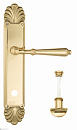 Дверная ручка Venezia "CLASSIC" WC-2 на планке PL87 полированная латунь