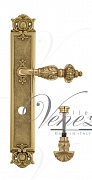 Дверная ручка Venezia "LUCRECIA" WC-4 на планке PL97 полированная латунь