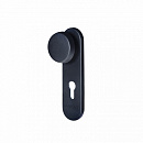 Кноб/нажимная ручка для противопожарных дверей Doorlock V S38KP-KNOB/F PZ72 серия Variant, на короткой накладке, черная, А=52-75мм