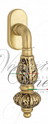Ручка оконная Venezia "LUCRECIA" FW французское золото + коричневый