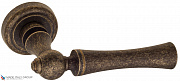 Дверная ручка на круглом основании Fratelli Cattini "FOGGIA" D1-BA античная бронза
