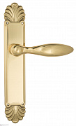 Дверная ручка Venezia "MAGGIORE" на планке PL87 полированная латунь