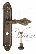 Дверная ручка Venezia "FLORENCE" WC-2 на планке PL90 античная бронза