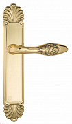 Дверная ручка Venezia "CASANOVA" на планке PL87 полированная латунь