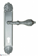Дверная ручка Venezia "ANAFESTO" CYL на планке PL87 полированный хром